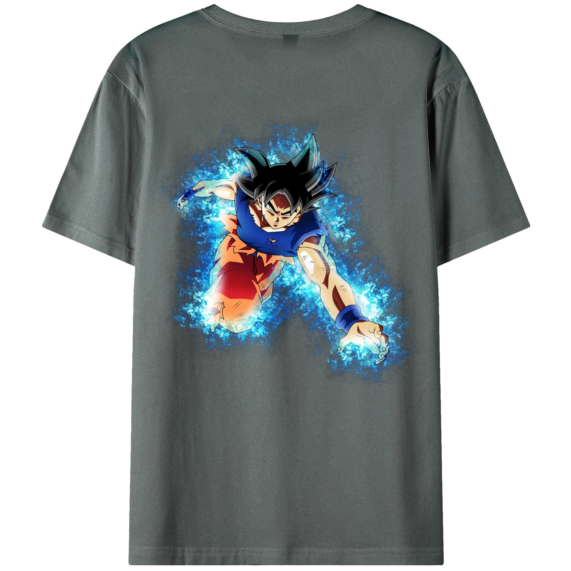 （画像用） ドラゴンボール 孫悟空（そん ごくう）Son Goku カカロット DRAGON BALL Kakarotto 綿100％ メンズ半袖Tシャツ（バックプリント） 通気性